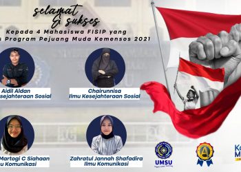 Bangga! 4 Mahasiswa FISIP UMSU Lolos Program Pejuang Muda Kemensos 2021